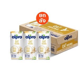 อัลโปรข้าวโอ๊ต ยูเอชที รสออริจินอล 180 มล. X 24 กล่อง นมข้าวโอ๊ต Alpro Oat Original 180ml. X24 (ยกลัง)