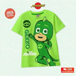 เสื้อยืด พิมพ์ลาย Pj Mask Gecko Character สําหรับเด็ก