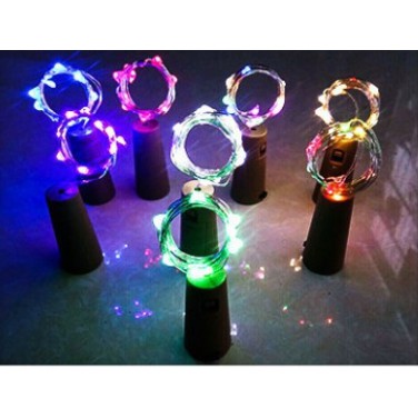 [ส่ง1-2วัน] ไฟขวดไวน์ ฝาขวด โครมไฟ อุปกรณ์ตกแต่งโครมไฟ LED มีแบตรี่