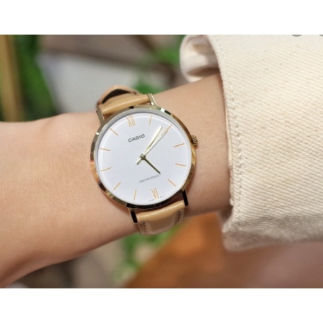 นาฬิกา Casio รุ่น LTP-VT01GL-7B นาฬิกาผู้หญิงสายหนังสีเบจ รุ่นใหม่ล่าสุด- มั่นใจ ของแท้ 100% รับประกันสินค้า 1 ปีเต็ม - รูปที่ 7