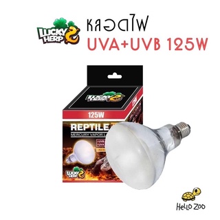 Lucky Herp Reptile UV 125W หลอดไฟจำลองแสงดวงอาทิย์ ให้ความร้อน UVA+UVB ในหลอดเดียว [LH17]