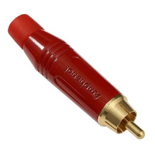 Amphenol ACPR-RED RCA Male Plug Cable, Red Color ตัวผู้สีแดง