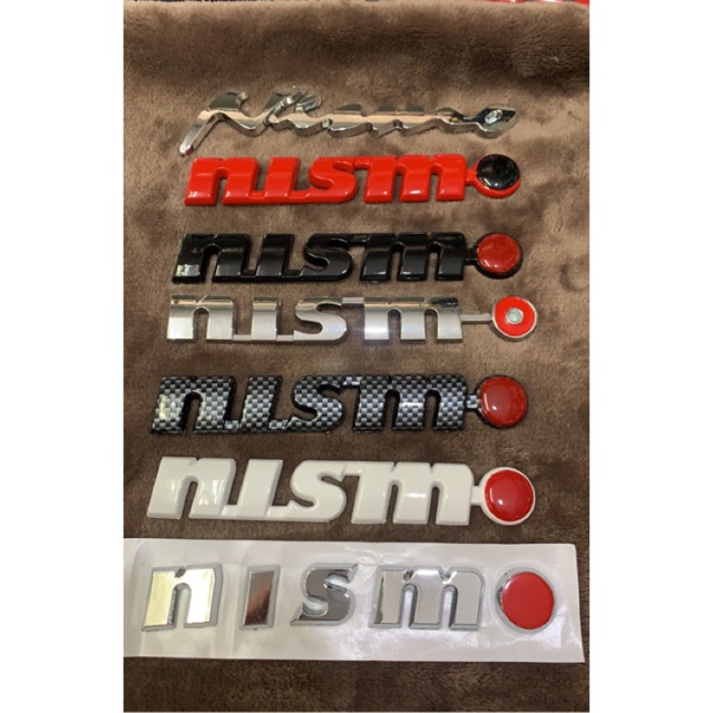 NISMO โลโก้ โครเมียม รถแต่ง รถแข่ง 3M CHROME CAR BADGE DECALS LOGO STICKER EMBLEM LABEL SKYLINE GT-R