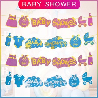 🇹🇭ธง BABY SHOWER ธงต้อนรับสมาชิกใหม่ เด็กแรกเกิด ตกแต่งห้องคลอด สุดน่ารัก