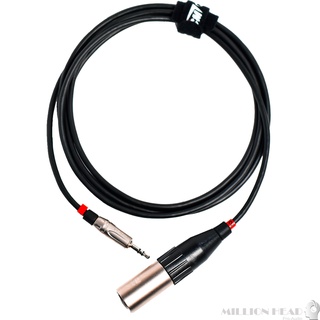 MH-Pro Cable : PXM002-ST2 (3.5) by Millionhead (สายสัญญาณ แบบ XLR ตัวผู้ - TRS (3.5) คุณภาพจาก Amphenol Connector และ CM Audio Cable ความยาว 2 เมตร)