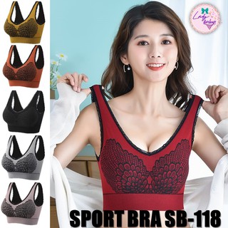 SB-118 ️⚡️SALE⚡️บราแบบสวมไร้โครงลายปีกนก [ladystorehose]