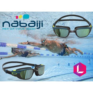 NABAIJI ว่ายน้ำ GOGGLES 500 SPIRIT SIZE L ดำน้ำเงินกระจกเลนส…