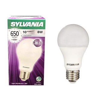 [พร้อมส่ง] HomeDoDee หลอด LED SYLVAINA ECO TOLEDO A60 V2 8 วัตต์ E27 COOLWHITE หลอดไฟ LED