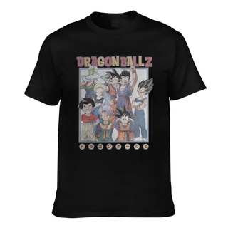 ผ้าฝ้ายคอกลมเสื้อยืด ผ้าฝ้าย พิมพ์ลาย Dragon Ball Z สไตล์จีน สําหรับผู้ชายfrom S-4XL