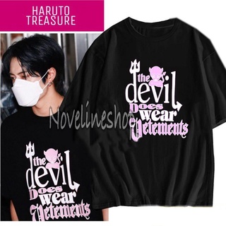 เสื้อยืด ผ้าฝ้าย พิมพ์ลาย Haruto Treasure The Devil COMBED 30S 30S สําหรับผู้หญิง และผู้ชาย