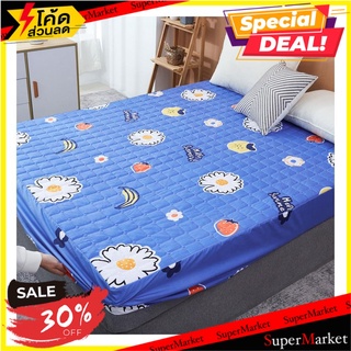 ผ้าปูที่นอน 6 ฟุต ME LIVING SUMMER สีฟ้า ผ้าปูที่นอน BEDSHEET 6 ME LIVING SUMMER BLUE เครื่องนอน