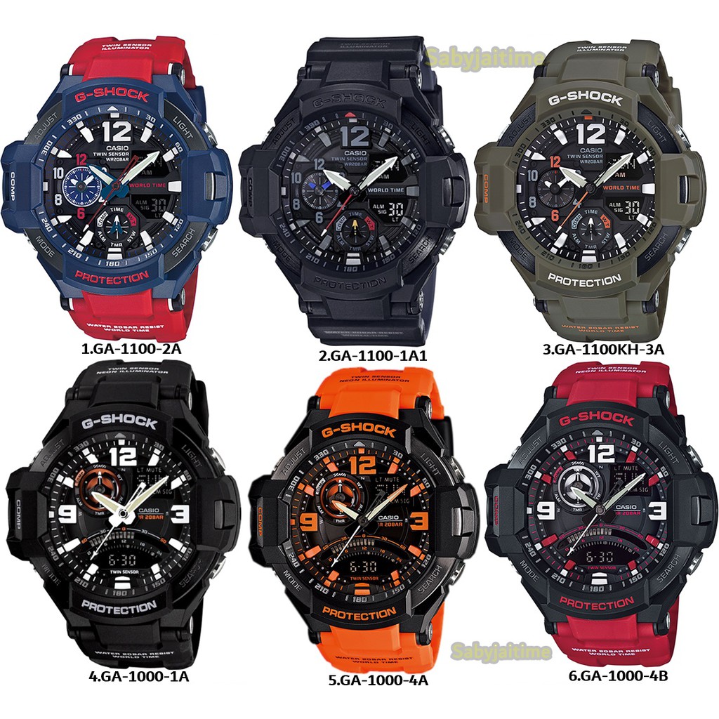 แท้ศูนย์ G-Shock GRAVITYMASTER Series GA-1100 GA-1000 GA-1100-2A GA-1100-1A1 GA-1000KH-3A GA-1000-4B