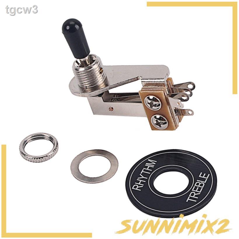 ☌3 Way Toggle Switch for Gibson Les Paul LP Electric Guitar DIY Black