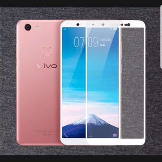 STARTEC  Vivo V7/ V7+ (หน้ากระจกเต็มจอ+หลังเคพร่าใส) white  สีขาว รับประกันของแท้ 100%