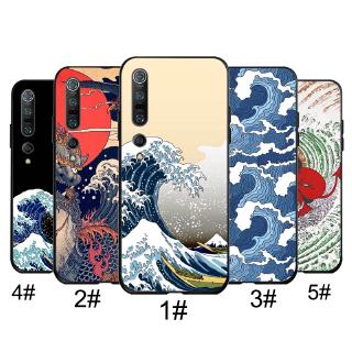 Xiaomi Mi 10 9 9T Lite Pro Mi CC9 CC9E Mi A3 Lite Note 10 Soft Cover Wave Art Green Illust Phone Case