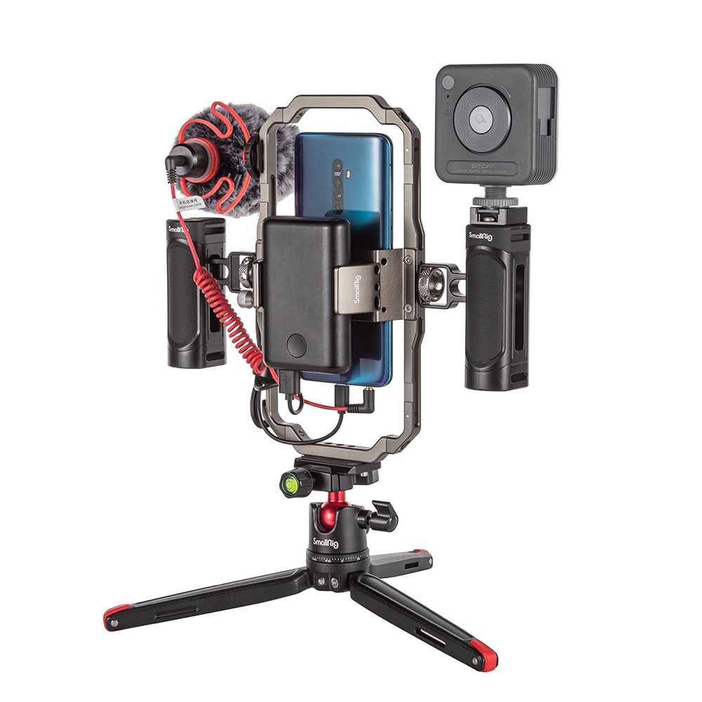 Smallrig ชุดอุปกรณ์วิดีโอโทรศัพท์มืออาชีพสําหรับ Vlogging & Live Streaming 3384B