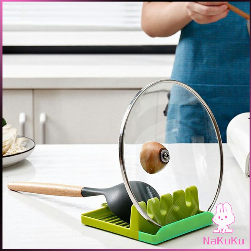 NKK ที่วางช้อนซุป ที่ครอบหม้อ ที่ใส่พลาสติก อเนกประสงค์  Kitchen shelf