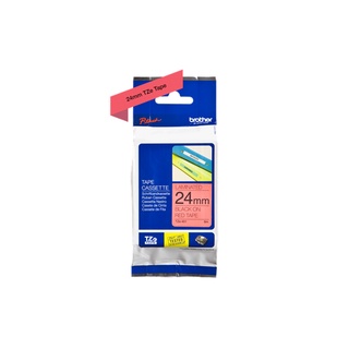 Brother TZE-451 TZE TAPE เทปพิมพ์อักษร ขนาด 24 มม. ดำ/แดง แบบเคลือบพลาสติก