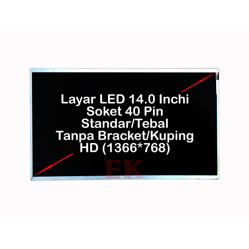 Layar Asus B43 B43S B43F B43E B43E B43E B43A B43J B43V Series แล็ปท็อป LED หน้าจอ LCD