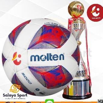 ลูกฟุตบอล THAI LEAGUE ไทยลีก Molten F5A5000-TL เบอร์5 แข่งขันนานาชาติ FIFA QUALITY PRO {ของแท้ 100%}