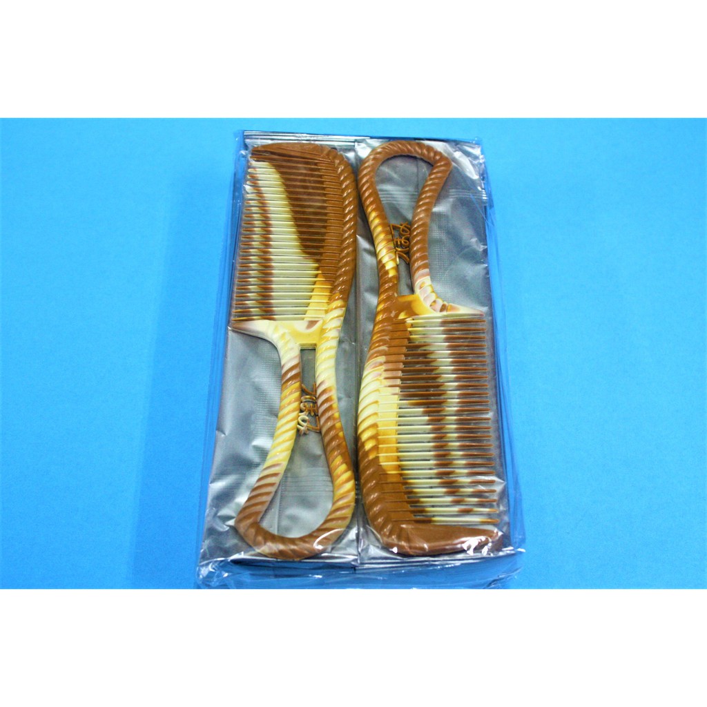 หวีอีโต้ญี่ปุ่น สีไม้ (12 ชิ้น), Japanese letter comb 1006-07 (12 pieces)