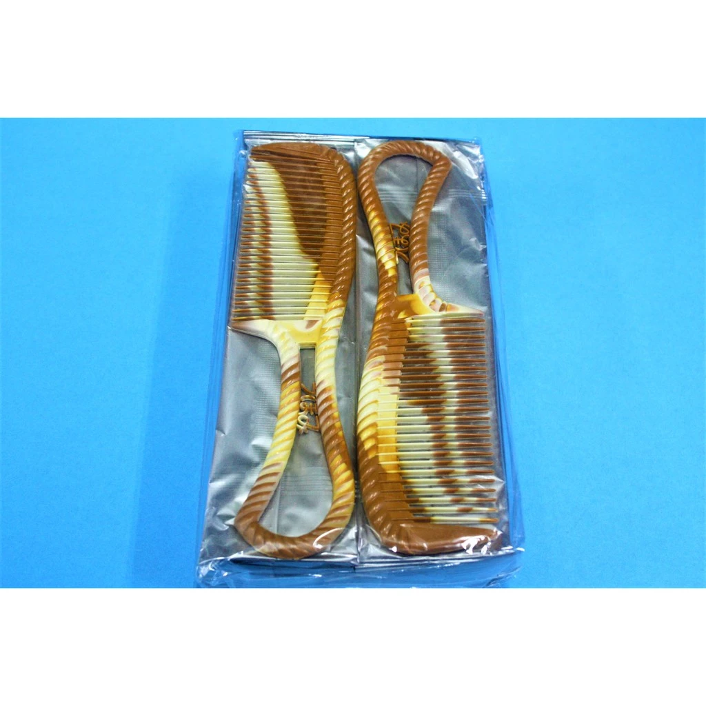 หวีอีโต้ญี่ปุ่น สีไม้ (12 ชิ้น), Japanese letter comb 1006-07 (12 pieces)