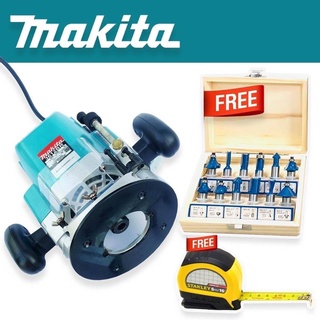 เร้าเตอร์ Makita รุ่น 3612BR +แถมดอก 12 ดอก+ตลับเมตร Stanley