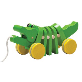 PlanToys 5105 Dancing Alligator จระเข้เต้นรำ ของเล่นลากจูง ของเล่นช่วยหัดเดิน ของเล่นสำหรับเด็ก  1 ขวบ