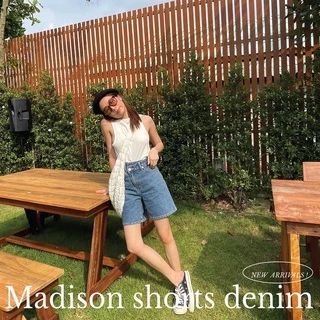 TGDA.CO - กางเกงยีนส์ขาสั้น Body girl รุ่น Madison short denim (พร้อมส่ง)