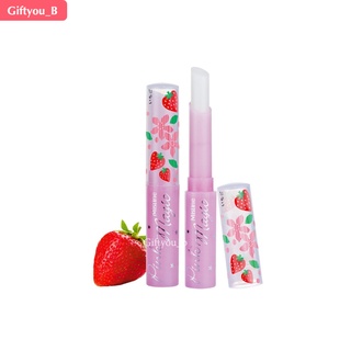 Mistine Pink Magic Lip Plus Vitamin E Strawberry  ลิปมันเปลี่ยนสีมิสทีน ลิปสตรอเบอร์รี่