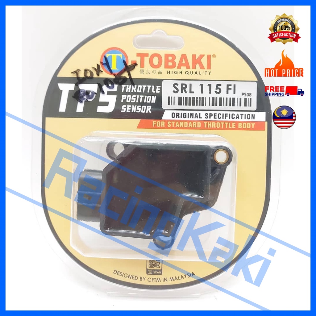 Tobaki Yamaha SRL 115 Fi / SRL115 115i Lagenda Standard Throttle Body / เซ็นเซอร์ตําแหน่ง TPS ข้อมูล