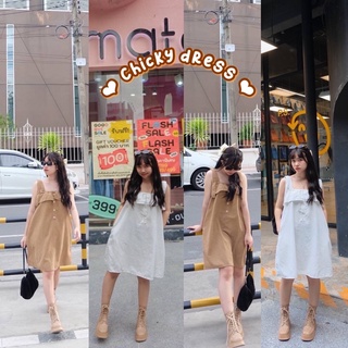 🔥🔥Sale159ถูกมาก🔥🔥♡Chicky dress♡เดรสOversizeทรงปล่อย🪴