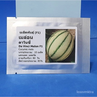 เมล็ดอวบอ้วน100%เมล็ดพันธุ์ เมล่อนดาวินชี่ ( Da Vinci Melon F1 Seed) บรรจุ 10 เมล็ด คุณภาพดี ราคาถูก ของแท้ 100%เมล็ดพืช