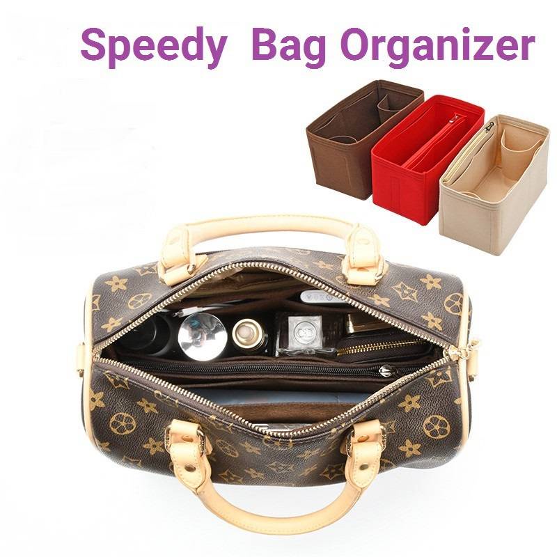 นุ่มและเบาที่จัดระเบียบกระเป๋า for lv speedy 25 30 35 bag organiser ที่
