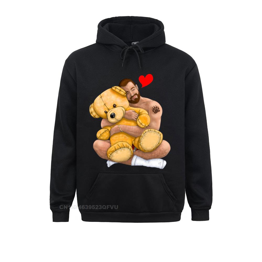 Bear Hug Hoodie ผู้ชายลูกเรือคอเปอร์เซ็นต์เกย์หมี Art Pride Grrr Lgbt Camisas Hombre