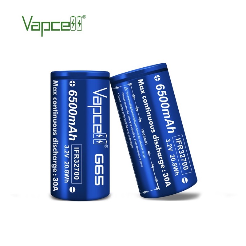 Vapcell G65 IFR32700 6500mAh 30A ของแท้เช็คโค๊ดได้