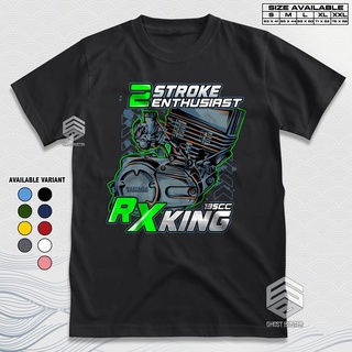 เสื้อยืดคอกลมทุกแบบเสื้อยืด ลาย Yamaha RX King 135CC 2 Stroke Enthusiast Machine Herex Two Tak (GBA912)S-4XL