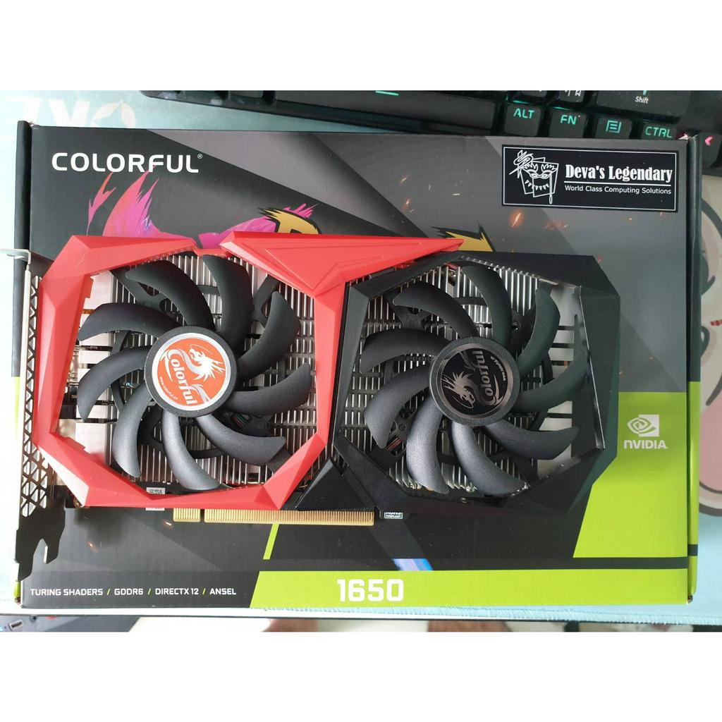 การ์ดจอ COLORFUL GPU  iGame GeForce GTX 1650 NB 4GD6 V3-V (มือสอง)