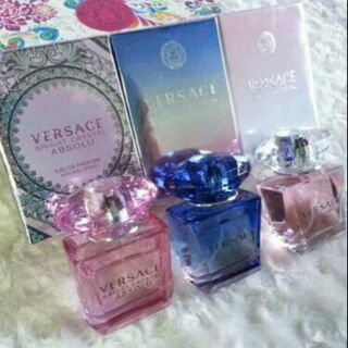 เซ็ตน้ำหอมเทสเตอร์ Versace 3 ชิ้น กล่องดอกไม้ 