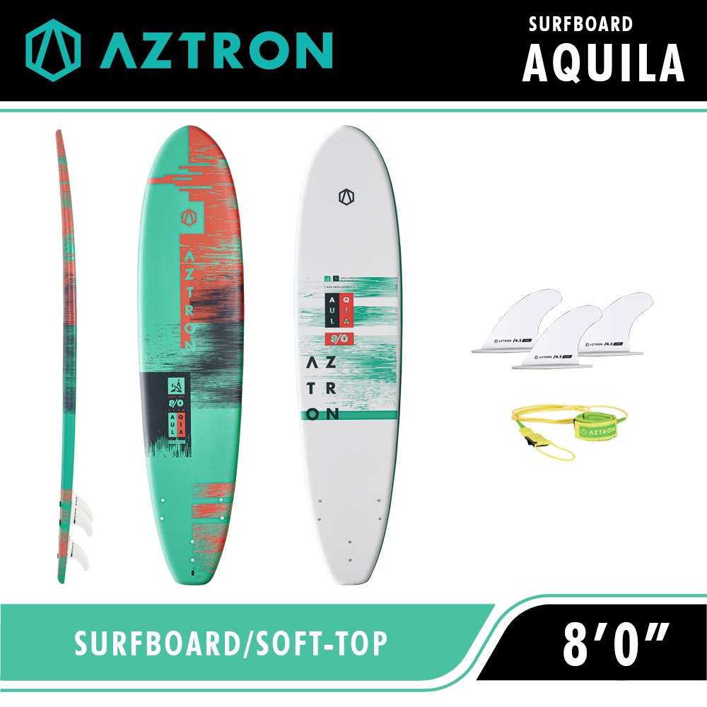 Aztron Aquila 8'0" Surfboard Sup board เซิร์ฟบอร์ด บอร์ดยืนพาย บอร์ดแข็ง มีบริการหลังการขาย รับประกั
