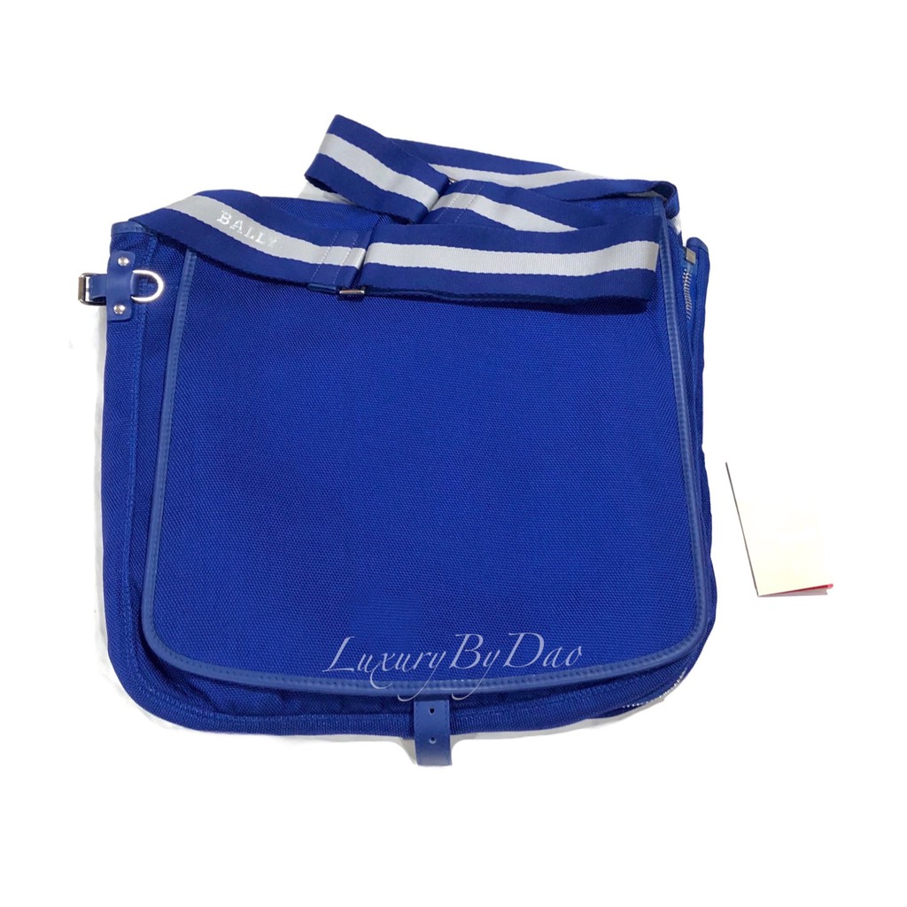BRAND NEW BALLY MESSENGER BAG  สีน้ำเงินสด