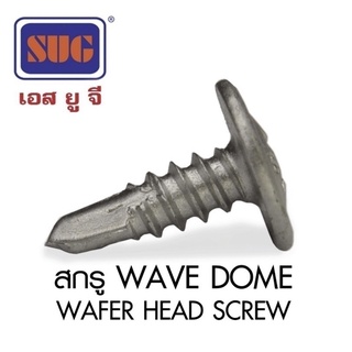 สกรูปลายสว่านแบบหัวเวเฟอร์ หรือ เวฟ โดม   ขนาด 3/4=1”=1.1/2”(บรรจุถุงละ 50 ตัว)👍