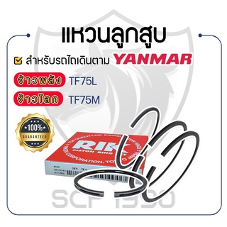 - แหวนลูกสูบ RIKEN - สำหรับ YANMAR จ้าวพลัง รุ่น TF75L และ จ้าวโลก รุ่น TF75M - ยันม่าร์ -