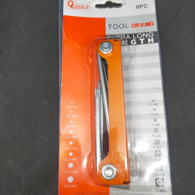 ALLEN KEY 8PC/SET STAR FOLDING
