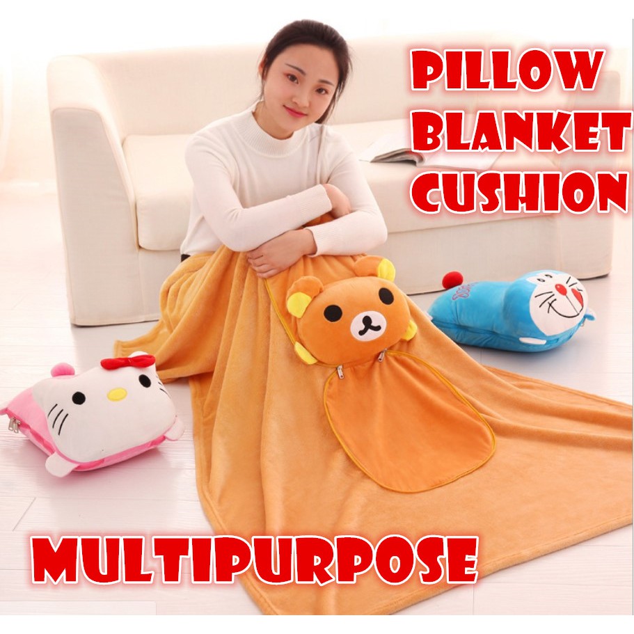 Chirstmas หมอนผ้าห่มอเนกประสงค์ Cushion Plush ของเล่นเด็ก tums tums อุปกรณ์ตกแต่งรถยนต์การ์ตูน