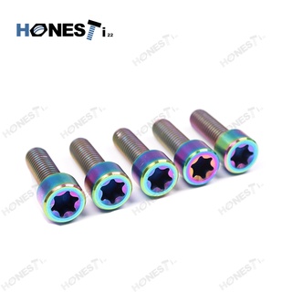 Honesti22 Gr5 titanium alloy Din912 M8x25mm/1.25P  torx Screws fit Motorcycle.