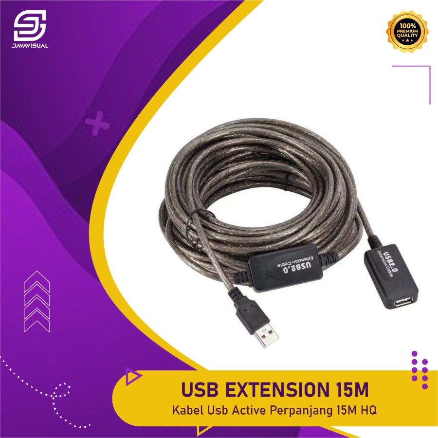 [JaVis] 15M Active USB 2.0 Extension Cable 15 เมตร Active USB Extension