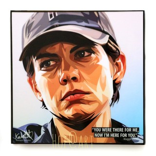 Maggie Rhee แม็กกี้ รี ซีรีส์ The Walking Dead เดอะวอคกิ้งเดด รูปภาพ​ติดผนัง pop art กรอบรูป แต่งบ้าน ของขวัญ โปสเตอร์