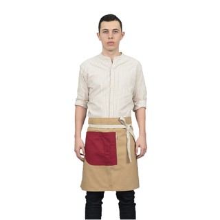 Han&amp;Co.CAFÉ BISTRO APRON-Cherry Red ผ้ากันเปื้อนตัวสั้นรุ่น CAFÉ BISTRO สีแดงเชอรี่