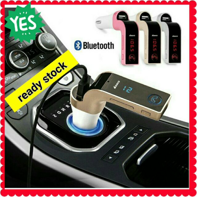 G7 car usb bluetooth แฮนด์ฟรี car charger FM stere mp3